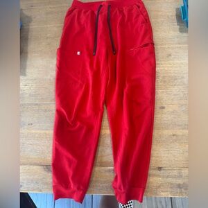 Fabletics Women’s Vibrant Red Joggers